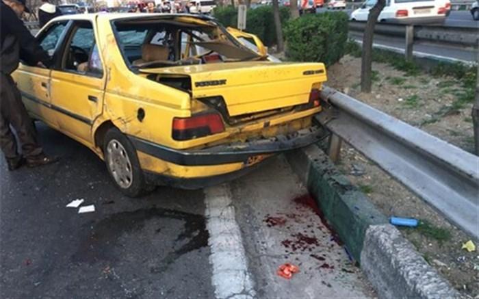 تصادف 5 وسیله نقلیه صبح امروز در اتوبان آزادگان